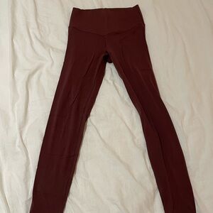 Aerie Real Xtra High-Rise Leggings - Burgundy